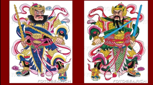 四年级下册第一课《春节到》——画门神