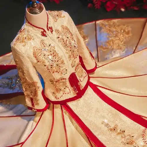 中式婚服凤冠霞帔龙凤褂情侣嫁衣秋冬相似店铺>进入本店铺>厂房面积