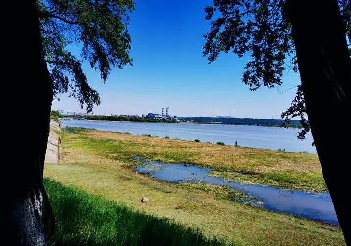 黑龙江六月的牡丹江城市风光