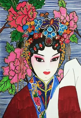 艺术| 古老东方的美学精髓:海淀进修实验学校戏曲主题画作展_京剧