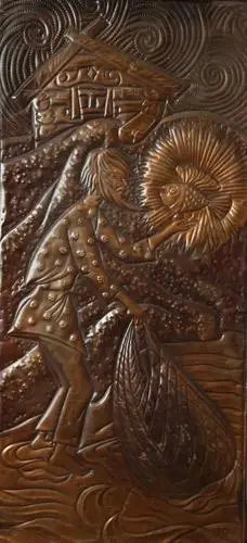 今天开展艺曲铜工馆藏俄罗斯铜版浮雕画作品展