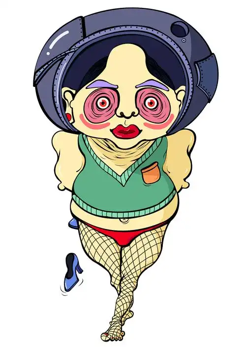 丑萌小人物形象-插画