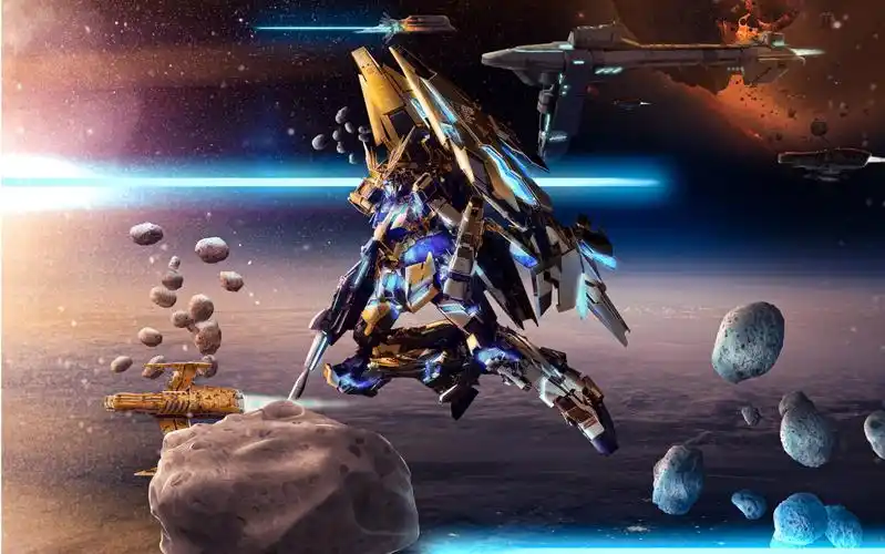 ps合成教程|最强高达之一独角兽菲尼克斯高达_哔哩哔哩_bilibili