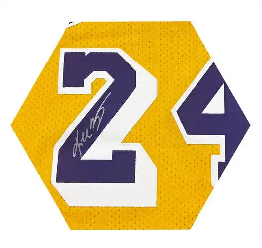 kobe科比亲笔签名 湖人24号球衣 60周年复古 含证书收藏 au球员版