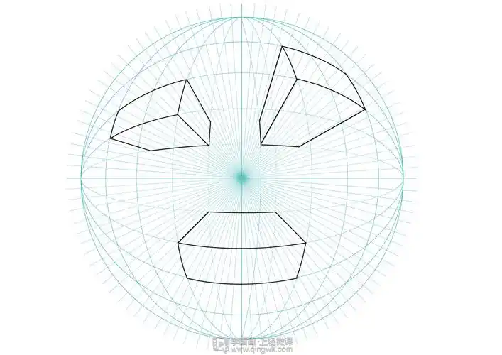 临摹鱼眼透视—画画基础鱼眼透视的练习