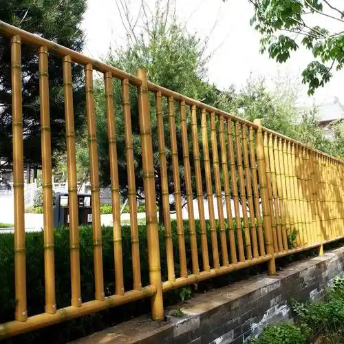弘更市政园林,景观园艺,公园围栏 不锈钢竹节管仿竹护栏围栏栅栏竹