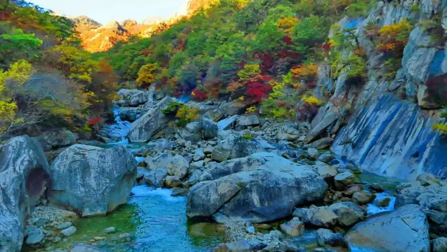 走进朝鲜一一金刚山