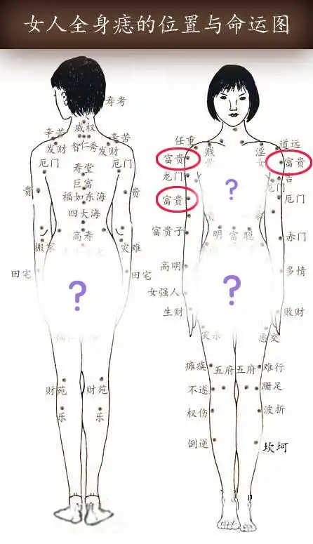 很多女星穿礼服露出胸口大痣,在两乳之间,这属于旺子旺女之兆.