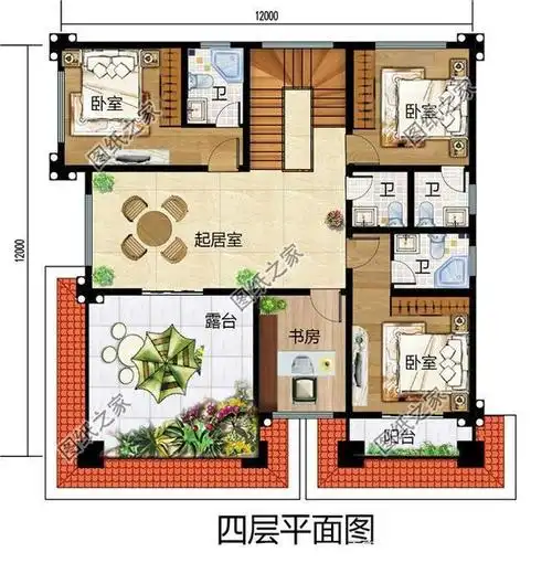多套房设计的别墅户型图,追求舒适,兼顾精致与优雅