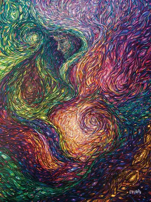 eduardo rodriguez calzado是一位抽象派的艺术家,不过他的风格是采用