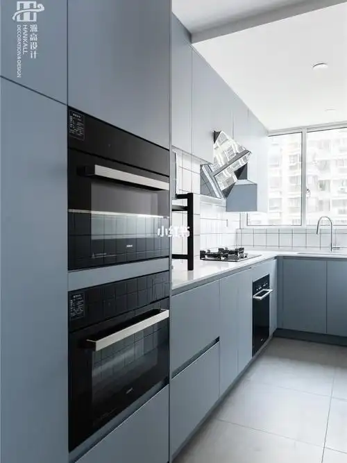 雾霾蓝橱柜也太好看了吧040404