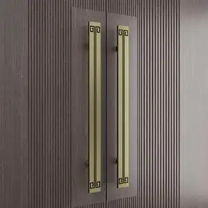 简约大拉手仿古玻璃门把手酒店包厢会议室门把手中式大门拉手对装