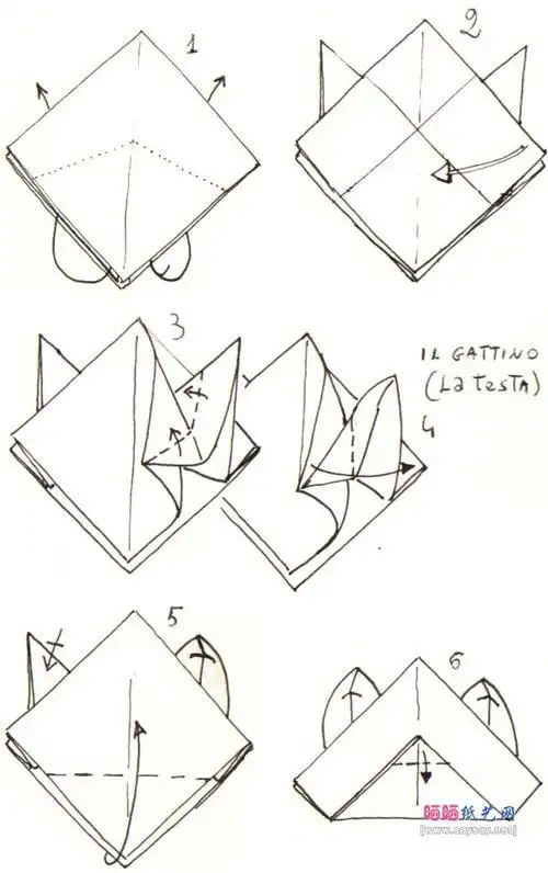 折纸动物猫乐趣小制作教你折纸小猫抱着折纸爱心的小猫咪折纸作品喵喵