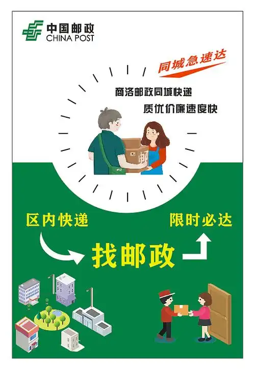 海报设计 邮政快递