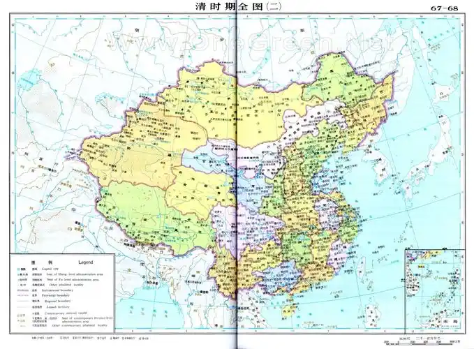 清时期全图(二)_简明国内历史地图库_地图窝