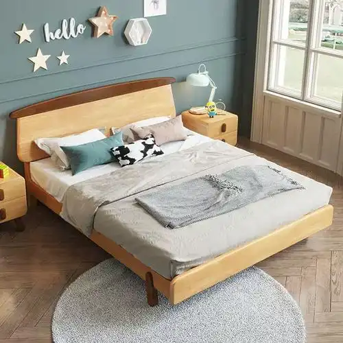 臻远 zy-smc-60 现代简约实木床儿童床 1.5米儿童床