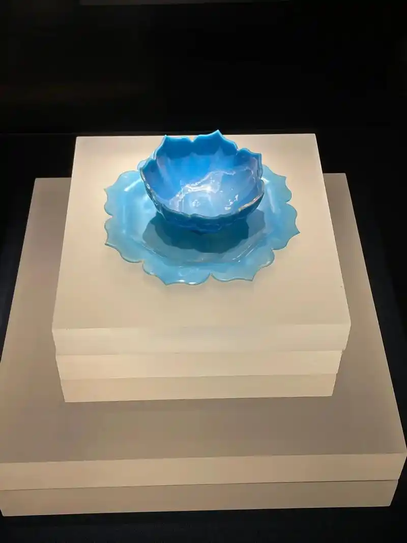 博物馆 #国家文物 #器物之美 #甘肃省博物馆 青花琉璃盏 - 抖音