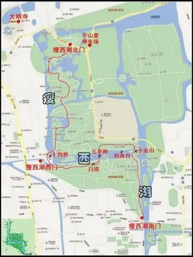 瘦西湖最佳游览路线