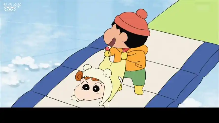 明星娱乐#蜡笔小新第七季:广志小新见到漂亮姐姐,表情让美冴很无奈