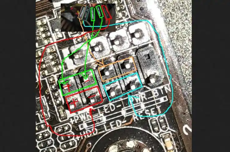 华硕p8b75v接线图