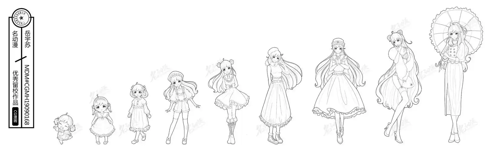 头身比例女5|动漫|其他动漫|名动漫cg数娱 - 原创作品 - 站酷 (zcool)