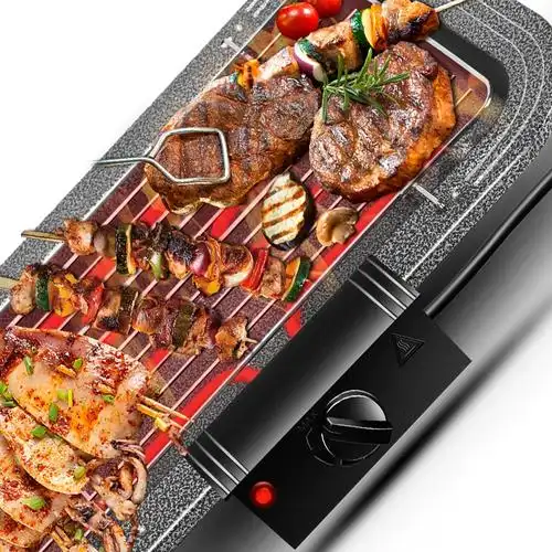 电烧烤架家用电烤无烟电烧烤炉家用电烤室内无烟电烤肉炉小型电炉