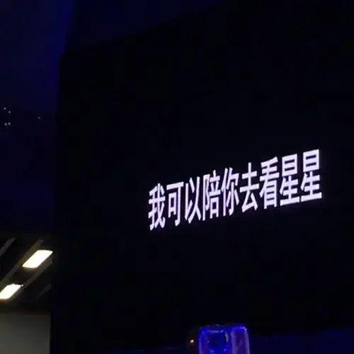 我可以陪去看星星朋友圈歌词背景图