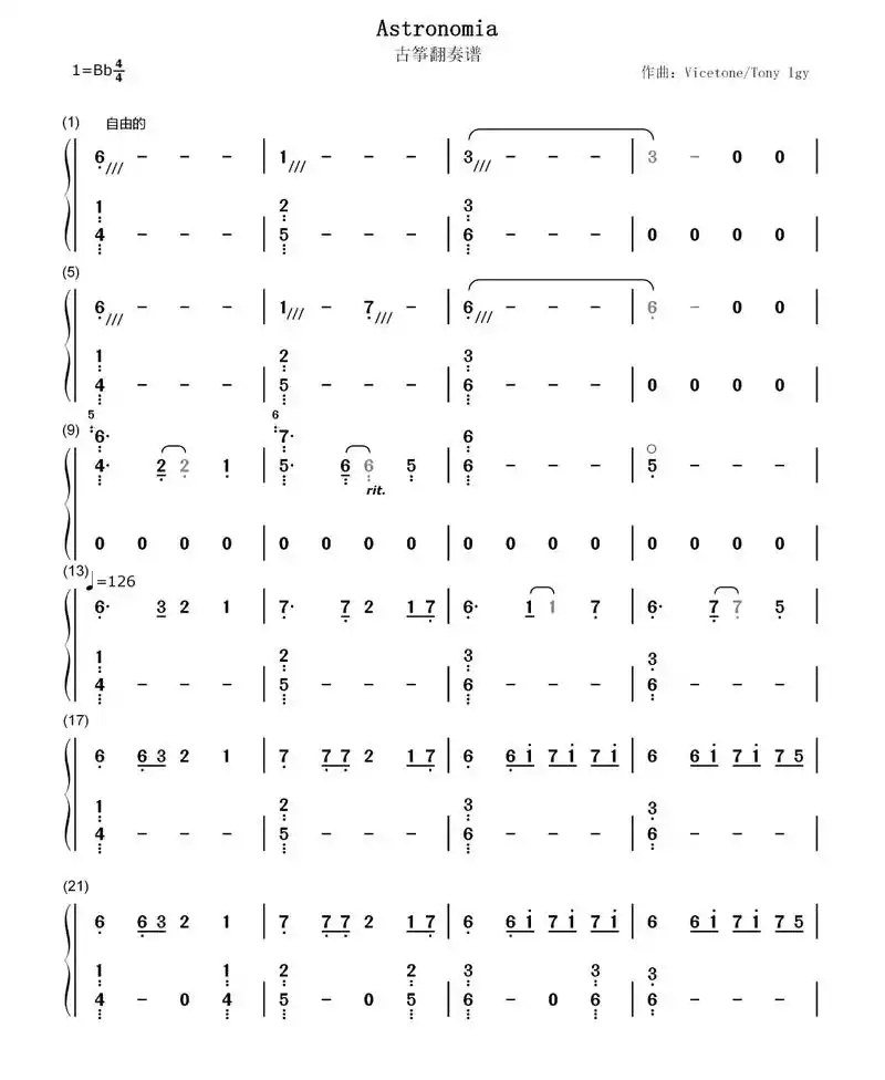 习筝笔记 #古筝 #黑人抬棺舞 #曲谱 #古筝曲谱 #流行 - 抖音