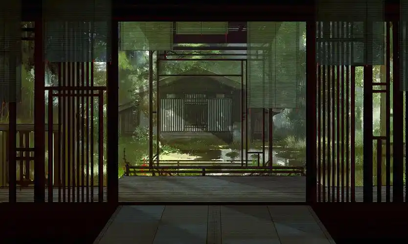 (古风素材 . 庭院深深) 绘师:伊吹五月