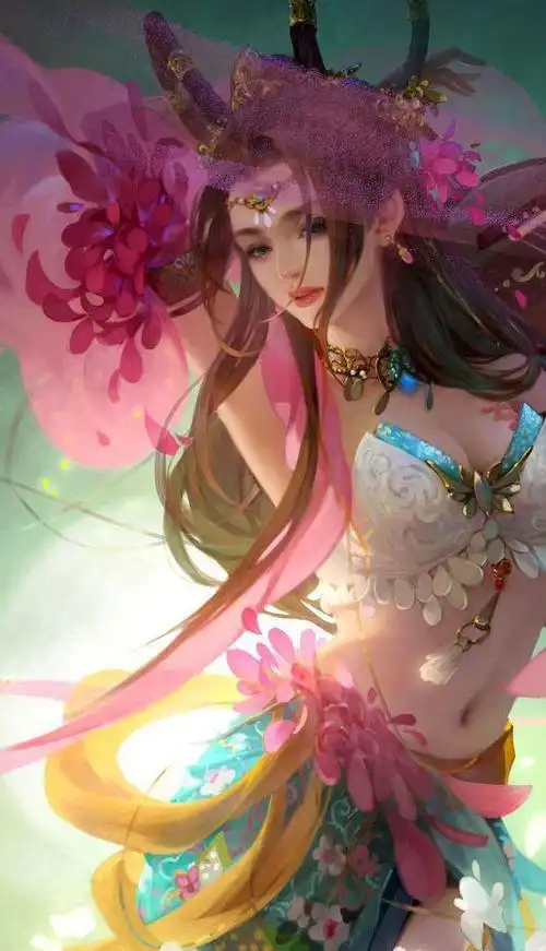 一组古装玄幻风格插画