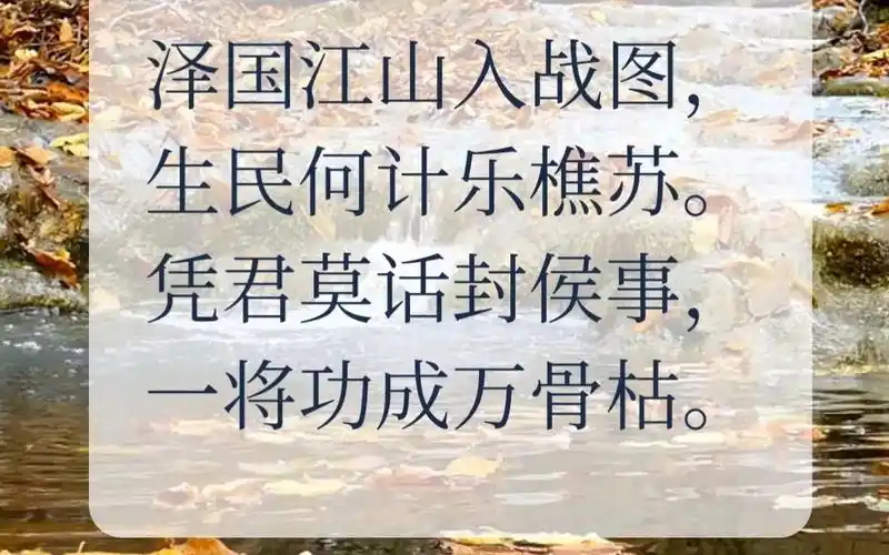 《己亥岁感事》-唐·曹松