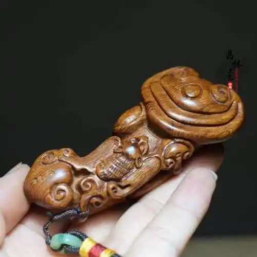 红木木雕转运知足常乐摆件文玩酸枝手把