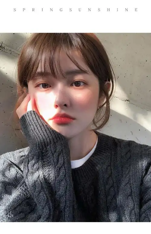 空气刘海假发女真发超薄无痕自然刘留海片网红圆脸修脸蓬松齐刘海