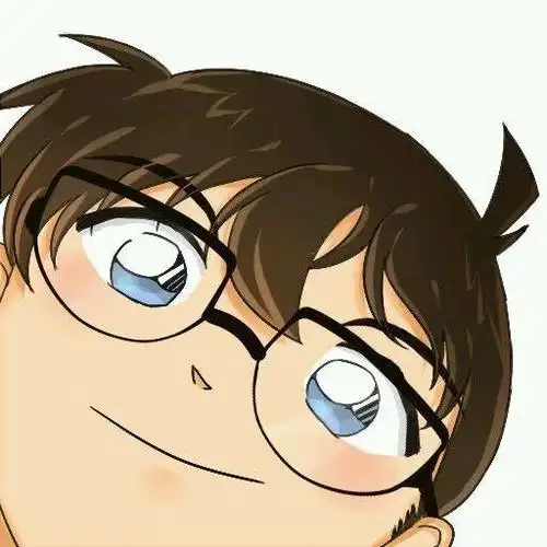 江户川柯南q版大脸头像