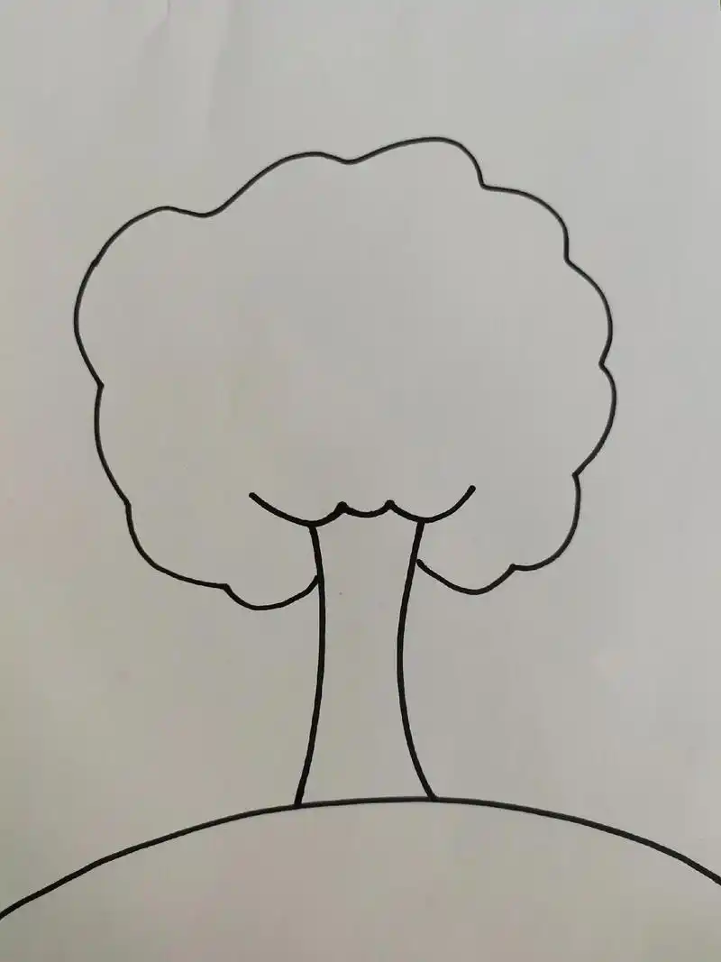 简笔画苹果树.快点动手画起来吧#一起学画画 #想画就画 - 抖音