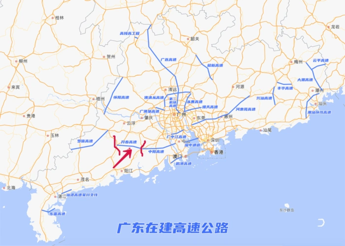 重磅广东将开通一段新高速看看经过你家乡吗