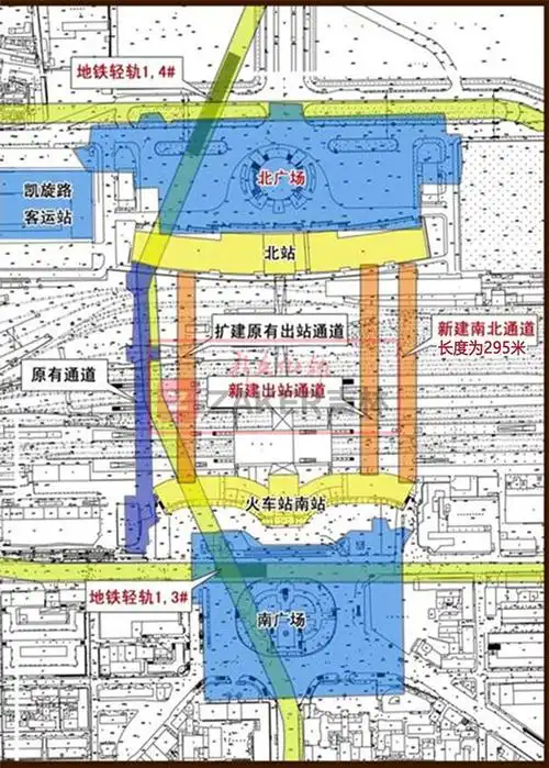 长春火车站南广场综合换乘中心1月12日开通