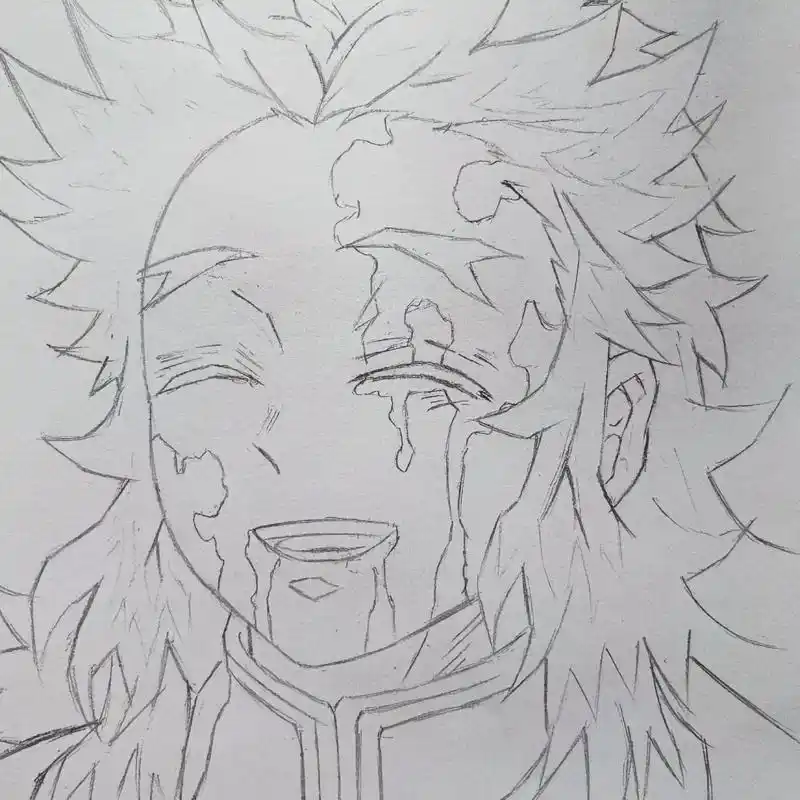 手绘 #画画 #鬼灭之刃 #炎柱 #绘画过程 全车200人