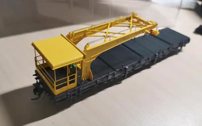 【ho火车模型61n27的轨道收轨作业车套装开箱61天堂鸟吉祥天61