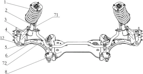 一种麦弗逊式独立悬架结构的制作方法