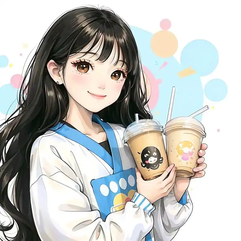 奶茶头像.夏天来一杯加冰的奶茶吧!清爽一夏#仙女都在喝什么  - 抖音