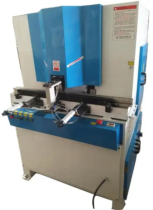 45度v型切角机,高精度45度铝型材切割机