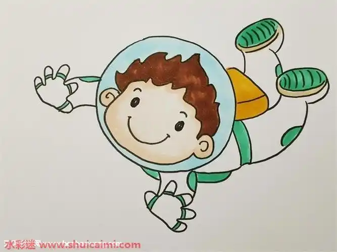 航天未来科技简笔画