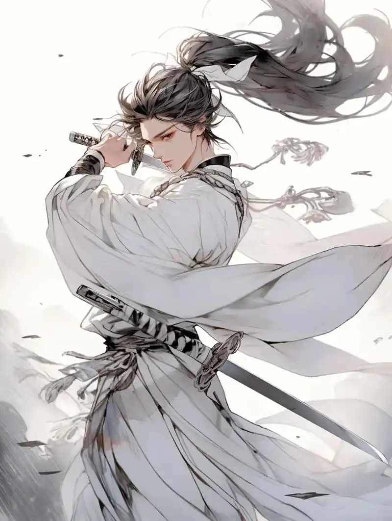 一袭白衣闲云处,剑气如虹穿日月#古风头像 #漫画人物 #国漫 - 抖音