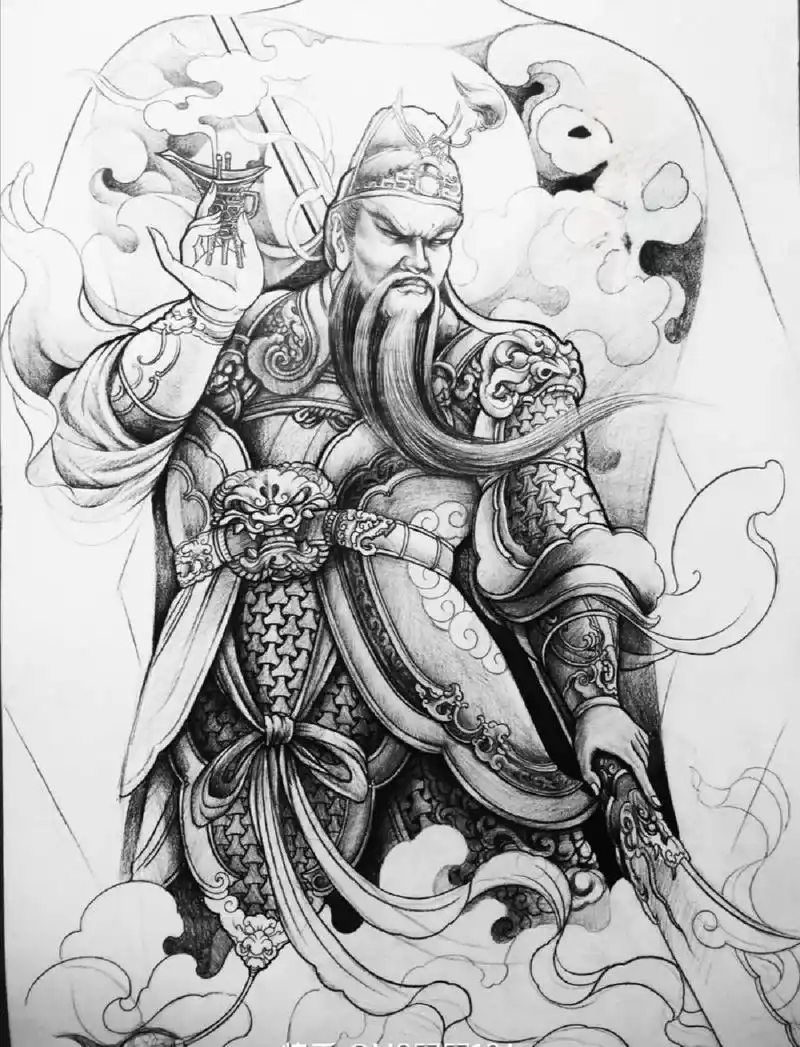 纹身手稿.满背纹身素材