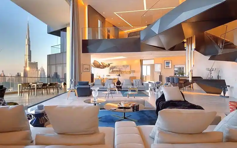 高端现代简约装修,世界室内设计的前沿案例,共4层,位于迪拜volante