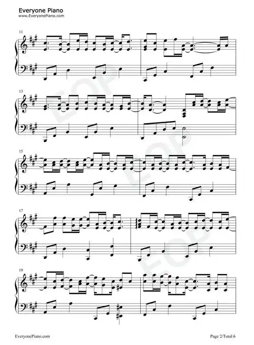 林俊杰-我还想她钢琴简谱歌词 - 苹果dj站曲谱-pc.pingguodj.com