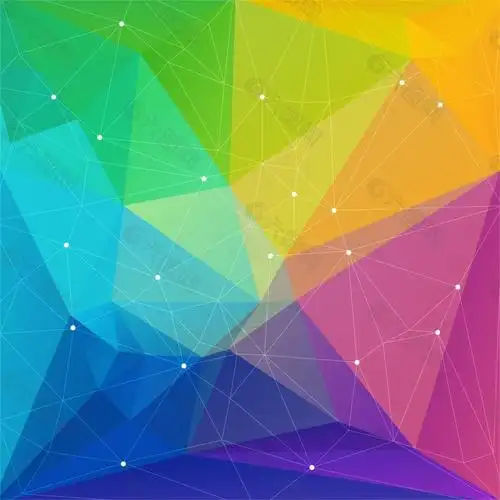 彩色几何背景渲染背景矢量eps素材