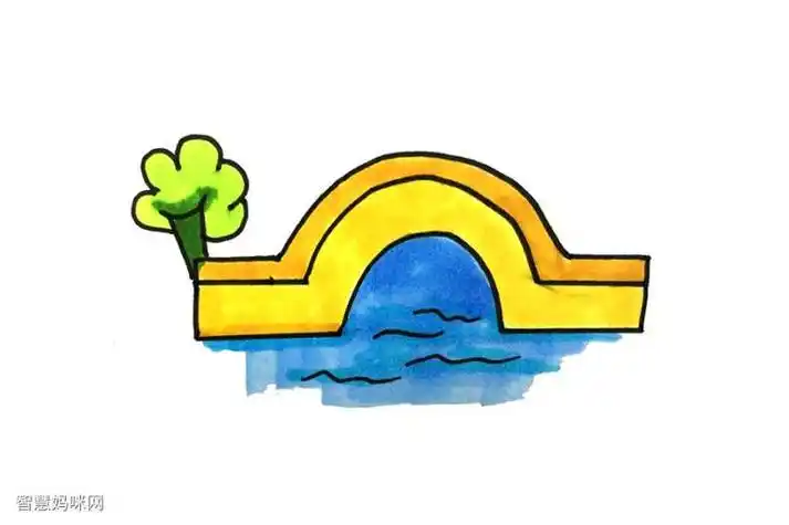 石拱桥简笔画怎么画石拱桥简笔画简单拱桥简笔画怎么画拱桥简笔画步骤