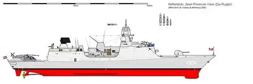 世界护卫舰鉴赏13荷兰七省级护卫舰海上马车夫的防空旗舰